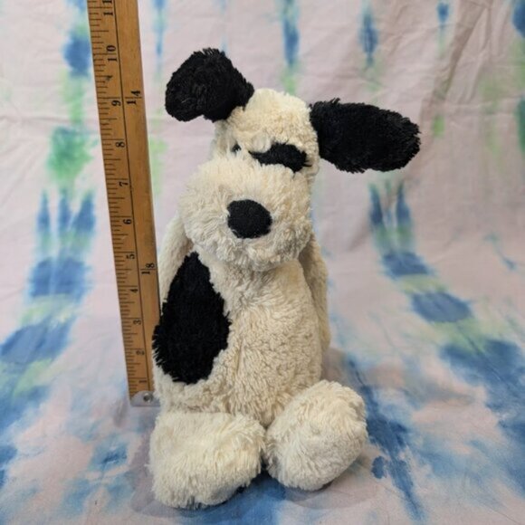Jellycat Black and White Bashfull Puppy Medium - Picture 2 of 5